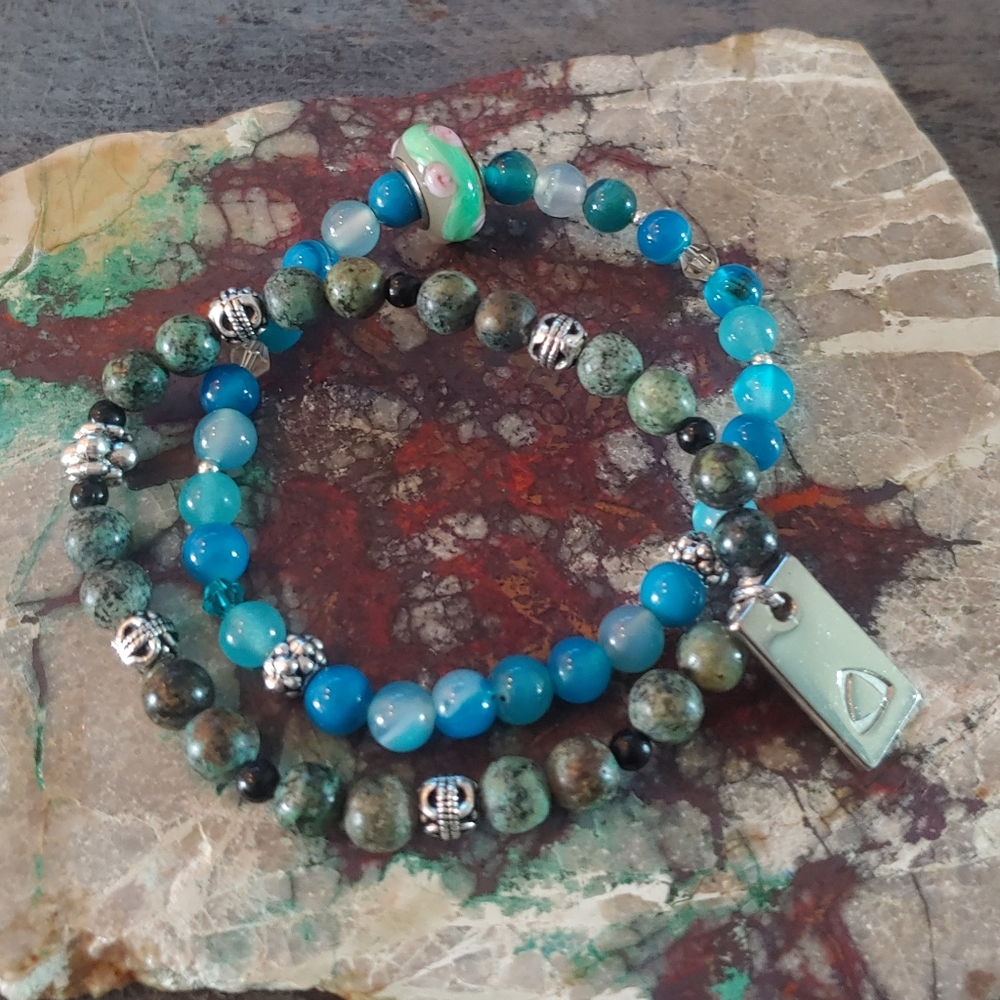 Mala Bead Bracelets 6.5 Inch Wrist